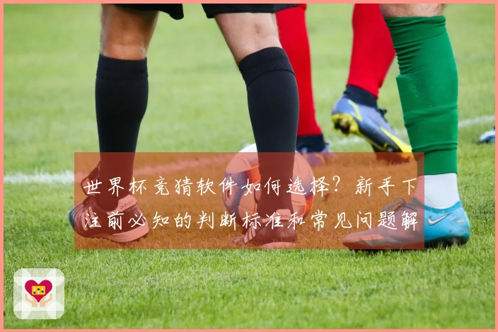 世界杯竞猜软件如何选择？新手下注前必知的判断标准和常见问题解答